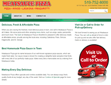 Tablet Screenshot of meatsaucepizza.com